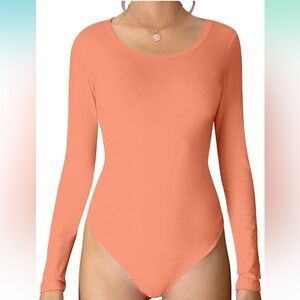 long sleeve rayon bodysuit